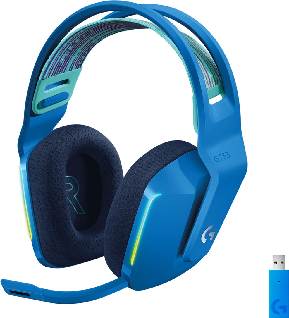 

Навушники Logitech Lightspeed Wireless RGB Gaming Headset G733 Blue (981-000943)