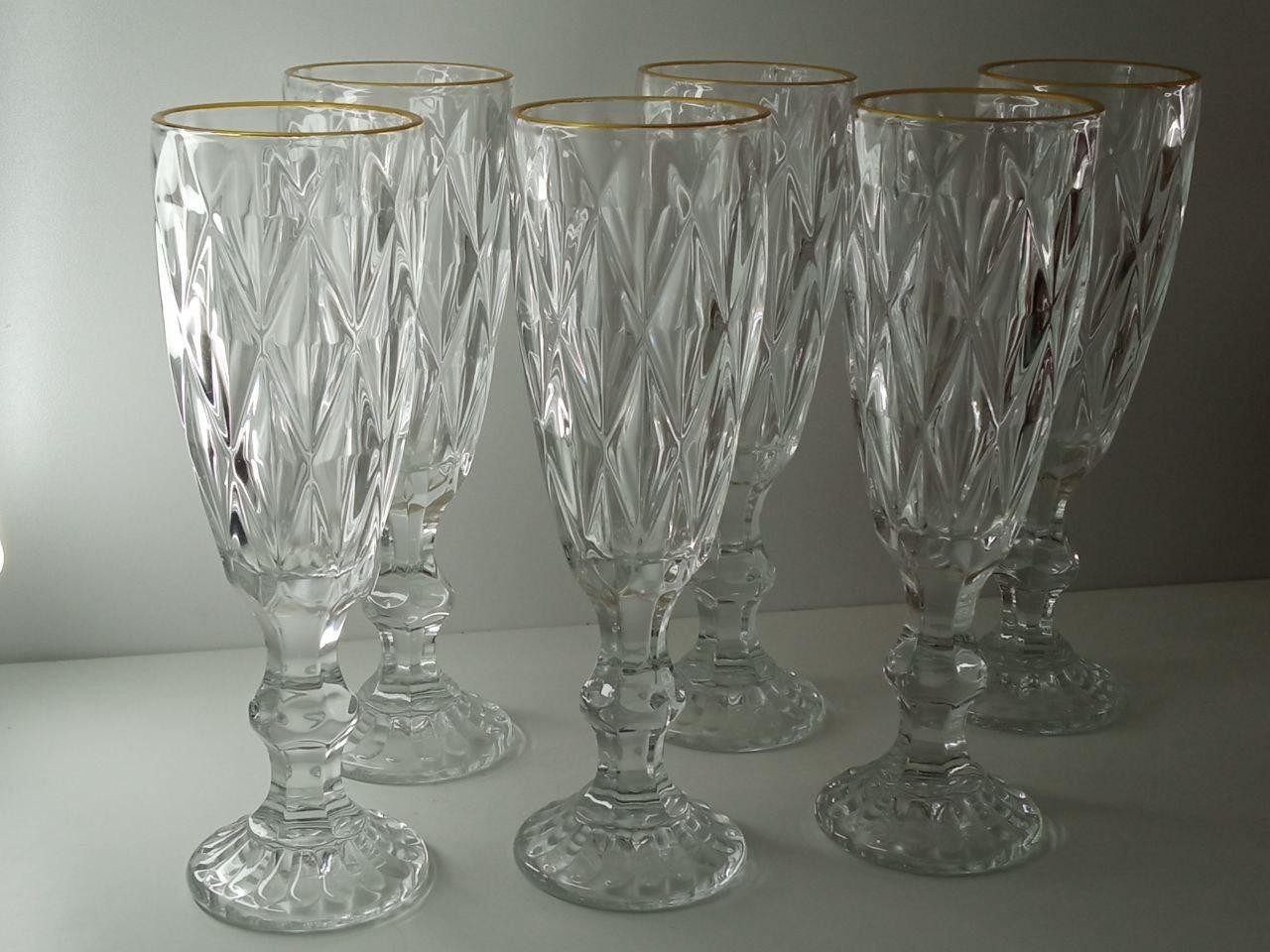 

Набор бокалов 170 мл Gold Rim Olens 6 шт 01-052