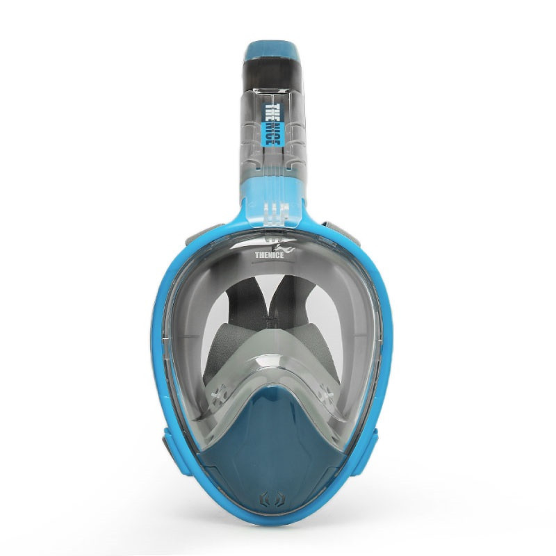 

Маска для сноркелінгу TheNice F2 EasyBreath-III для дайвінгу з кріпленням для камери L/XL Синій