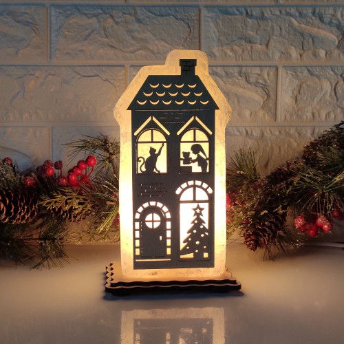

Соляная лампа EcoDecorLamp Дом большой 4