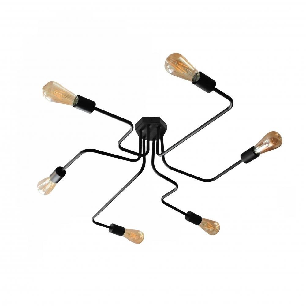

Люстра паук MSK Electric Maze c бронзовыми патронами NL 10084/6 BK+BN