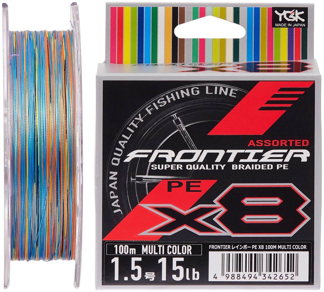 

Шнур YGK Frontier X8 100m (мультиколор) #3.0/0.275mm 30lb/13.5kg