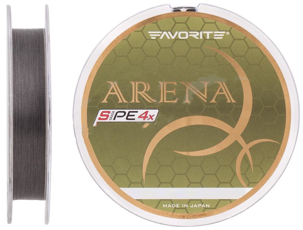 

Шнур Favorite Arena PE 4x 150м (silver gray) #0.3/0.09mm 7lb/3kg