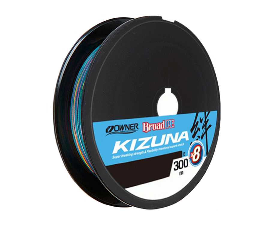 

Шнур OWNER KIZUNA Broad PEx8 #0.13мм 6.7кг 300м мulti color