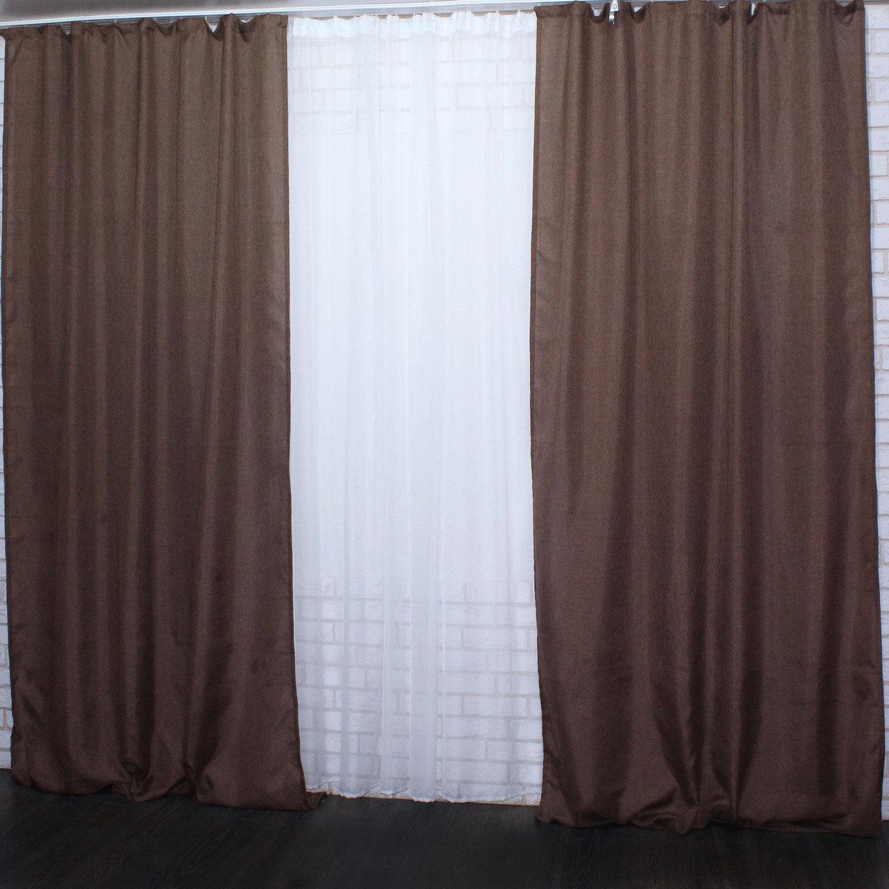 

Комплект штор Chtextil коллекция "Льон Мешковина" цвет коричневый