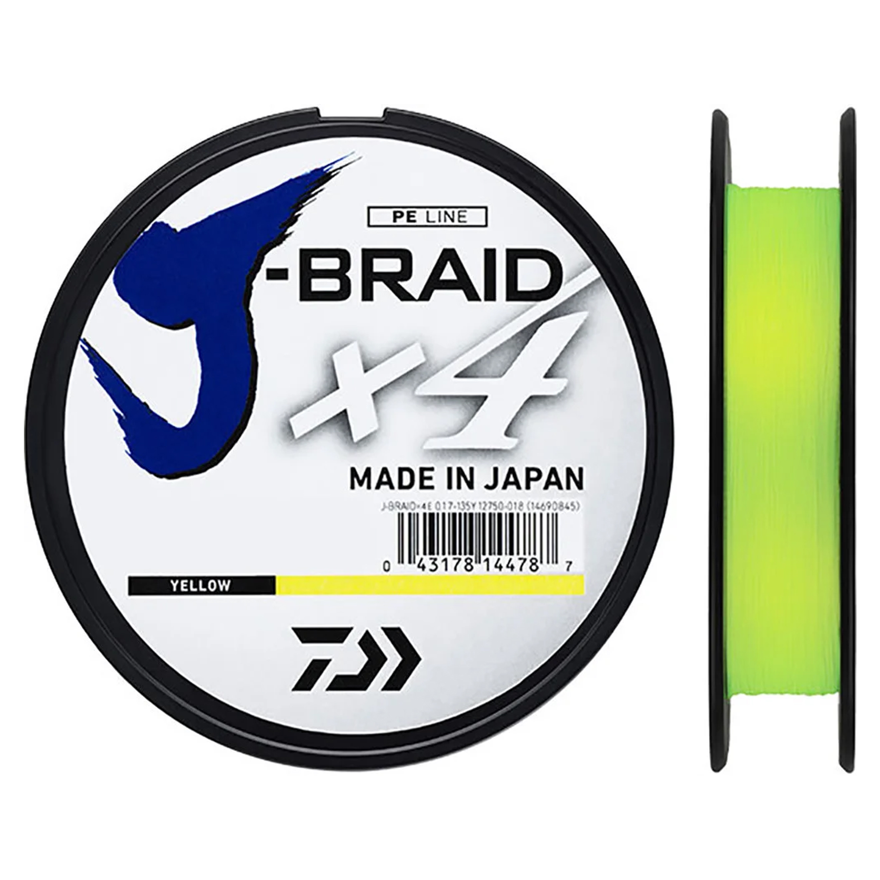 

Шнур Daiwa J-Braid X4 135m 0,07mm 2,6kg 6lb yellow