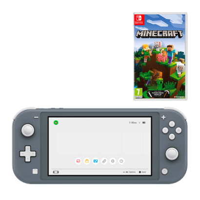 

Набор Консоль Nintendo Switch Lite 32GB Grey Новый + Игра Minecraft Nintendo Switch Русская Озвучка Новый