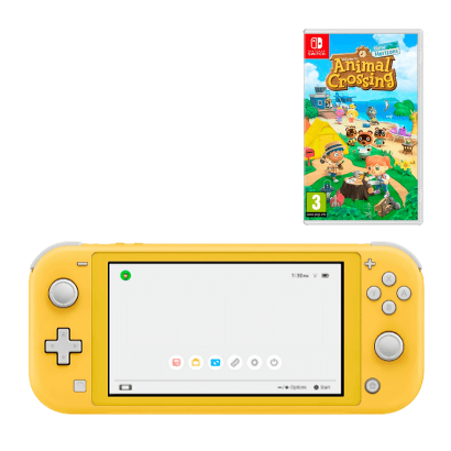 

Набор Консоль Nintendo Switch Lite 32GB Yellow Новый + Игра Nintendo Animal Crossing: New Horizons Switch Русская Озвучка Новый