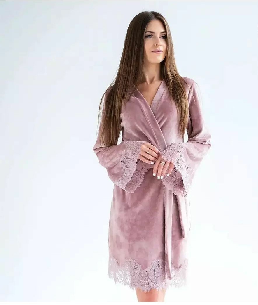 

Халат женский SHATO 1930  розовый, Халат женский SHATO 1930 XL розовый