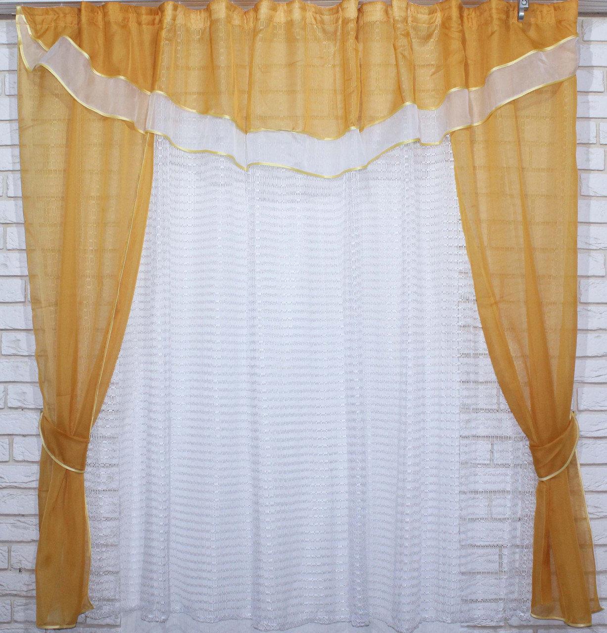 

Кухонный комплект Chtextil шторы и тюль Янтарный
