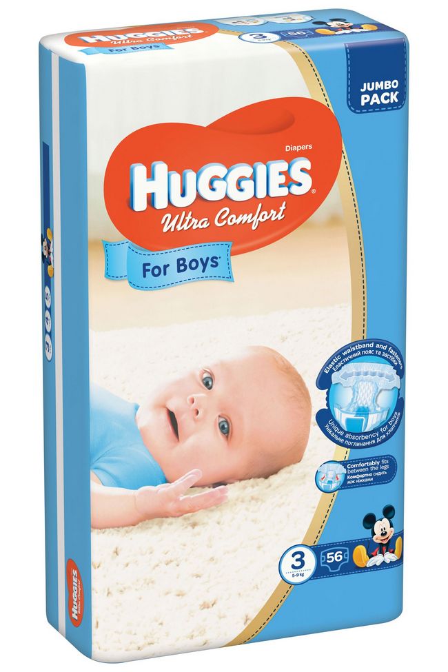 

Подгузники Ultra Comfort 3 56шт Huggies (5029053565361) (9400941)