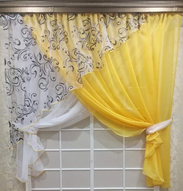 

Комплект штор Chtextil сакура Желтый