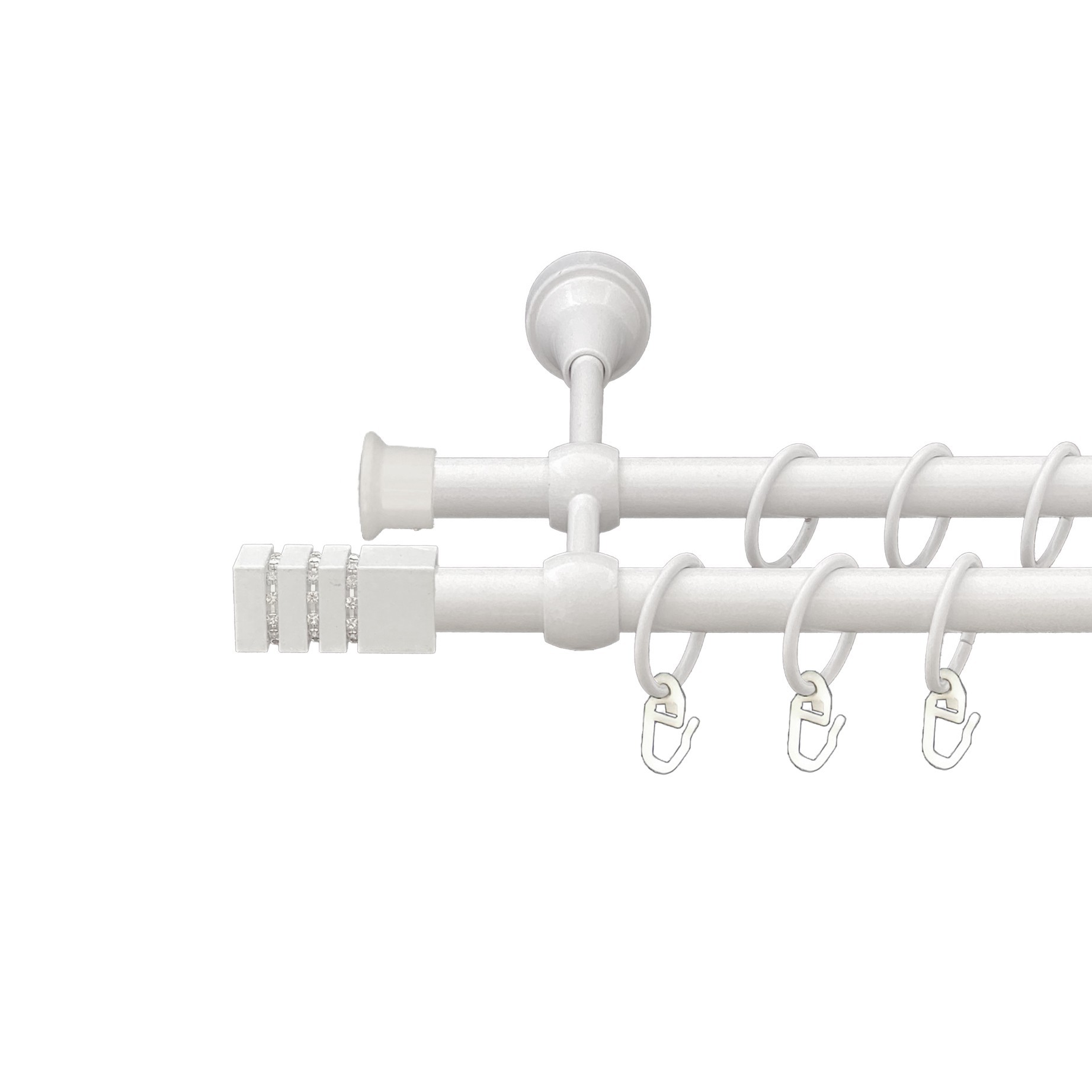 

Карниз Orvit Ацтека металевий дворядний литий гладка труба кільце металеве Арктіс 19\19 мм 240 см (00-00015468)