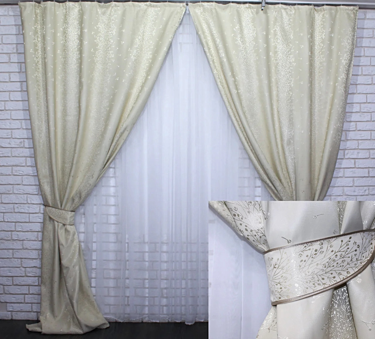 

Комплект штор Chtextil блэкаут Белый 467ш