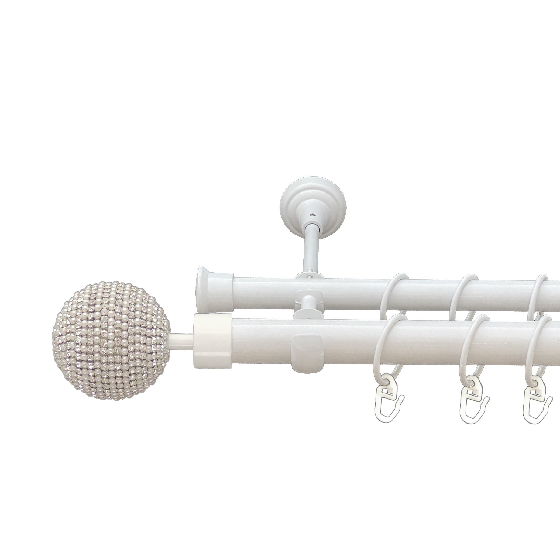 

Карниз Orvit Карера металевий дворядний відкритий гладка труба кільце металеве Арктіс 25\19 мм 160 см (00-00010334)