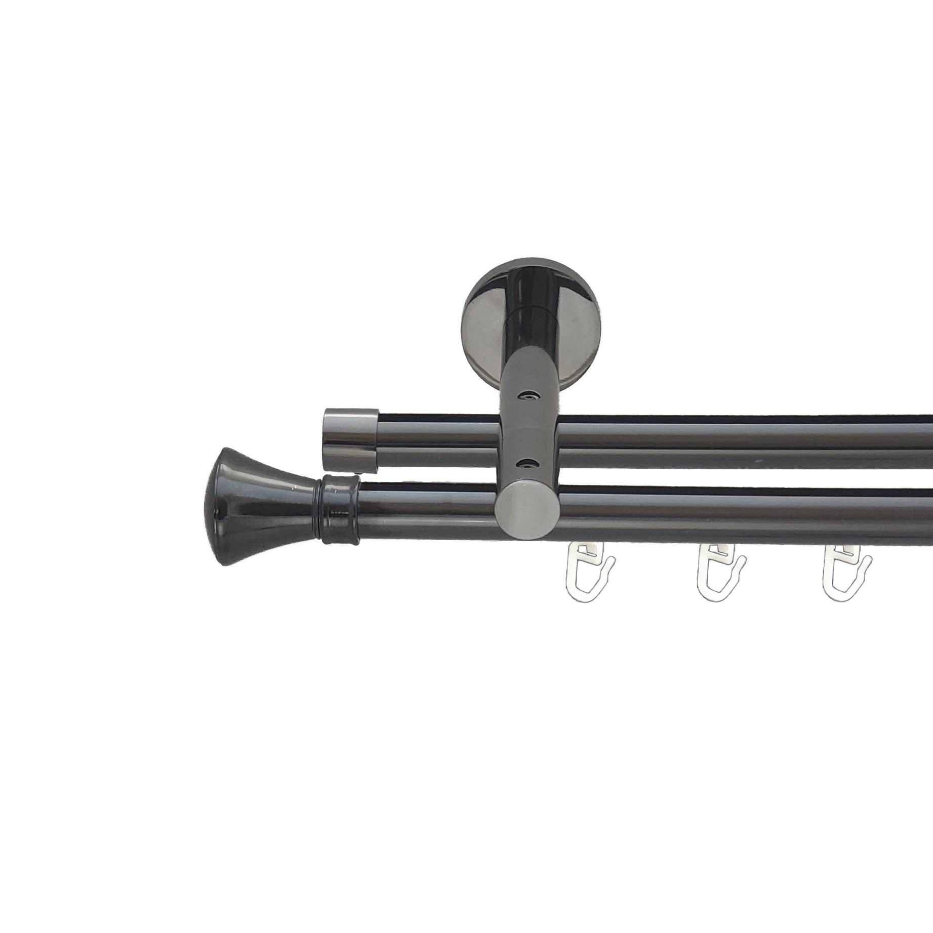 

Карниз Orvit Люксор металевий дворядний реверсивний профільна труба Онікс 19\19 мм 200 см