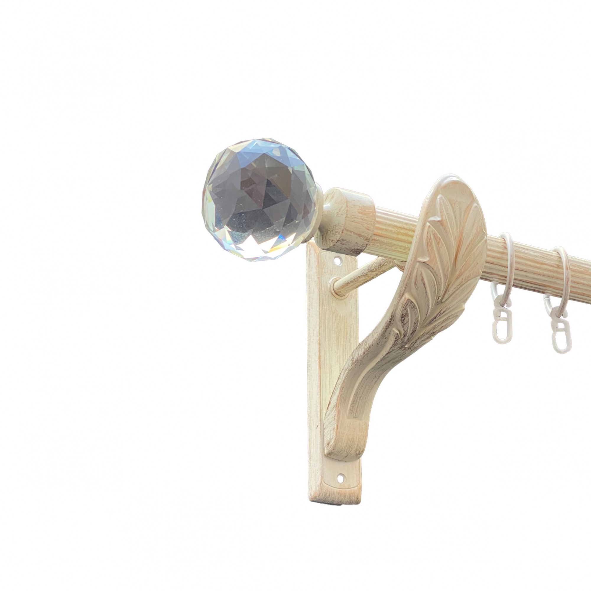 

Карниз Orvit Люміера металевий однорядний ретро рифлена труба кільце металеве Біле Золото 25 мм 160 см (00-00010615)