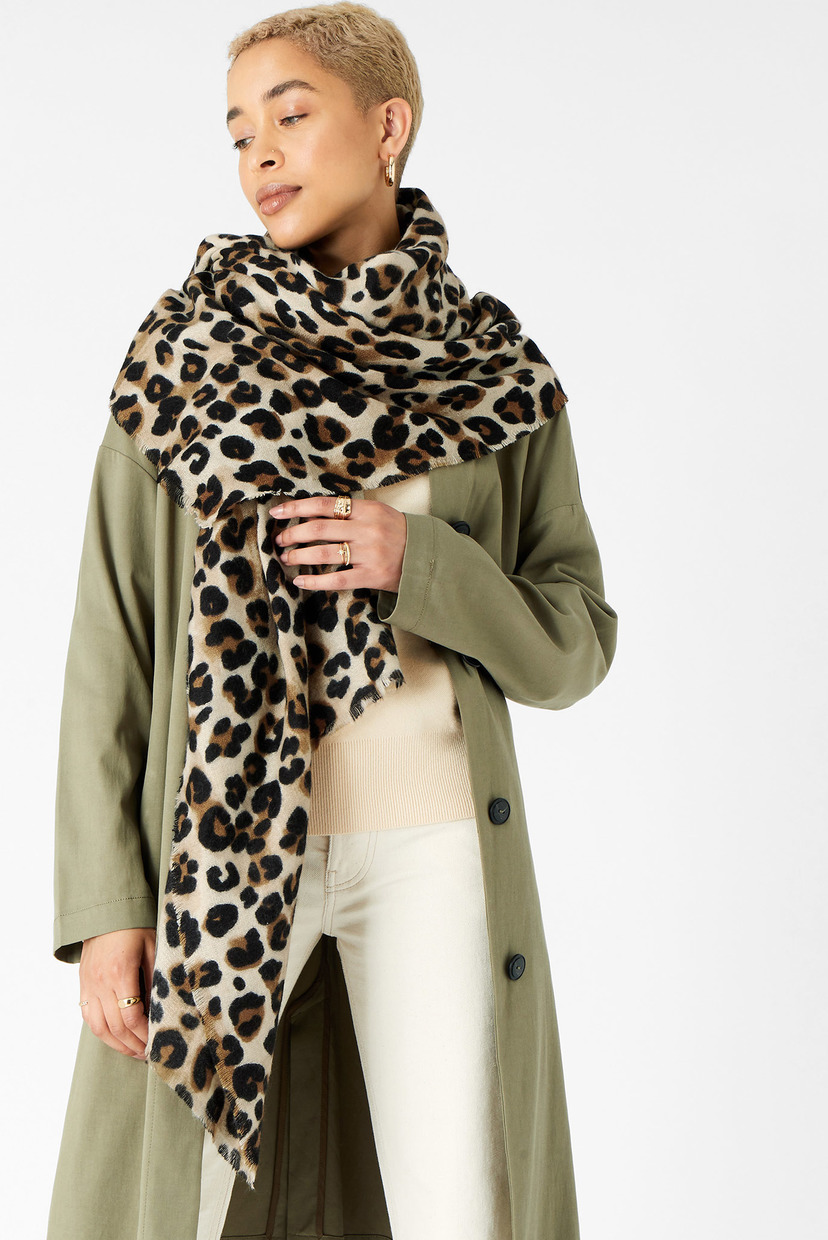 

Женский шарф с узором Lucille Leopard Blan Accessorize OS 287042