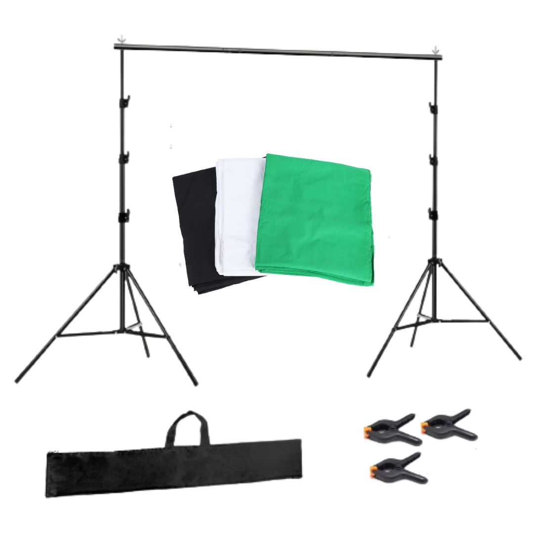 

Набор ворота с фонами Prolight 2.6 x 3.0 м. ( 3 фона +сумка)
