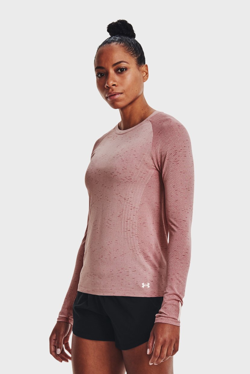 

Женский пудровый лонгслив UA Seamless Run LS Under Armour  1365627-676, Женский пудровый лонгслив UA Seamless Run LS Under Armour XS 1365627-676