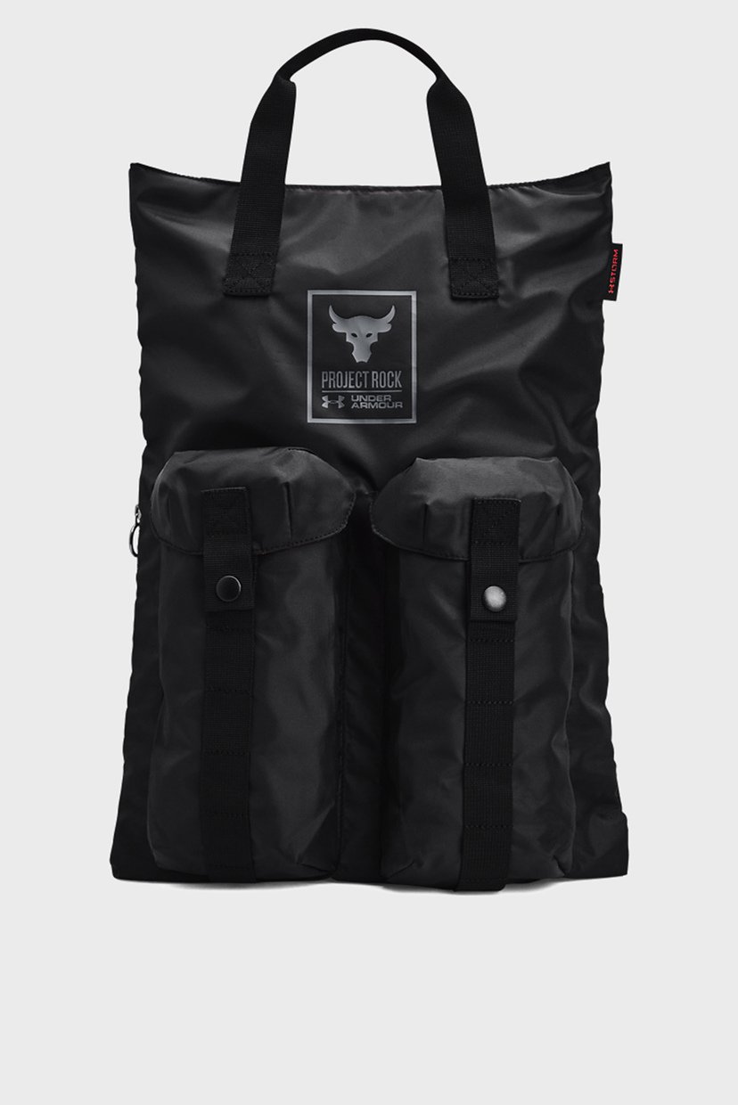 

Черный рюкзак UA Project Rock Gym Sack Under Armour OSFM 1369226-001