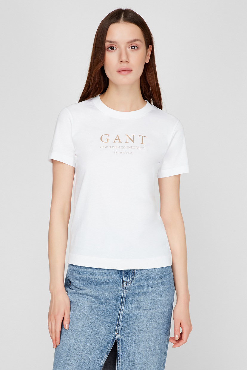 

Женская белая футболка Gant  4200223, Женская белая футболка Gant XL 4200223