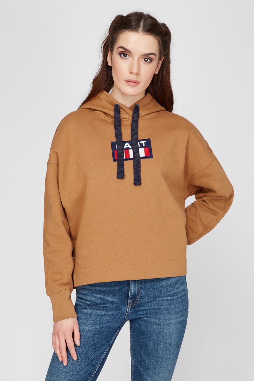 

Женское бежевое худи Gant  4200634, Женское бежевое худи Gant M 4200634