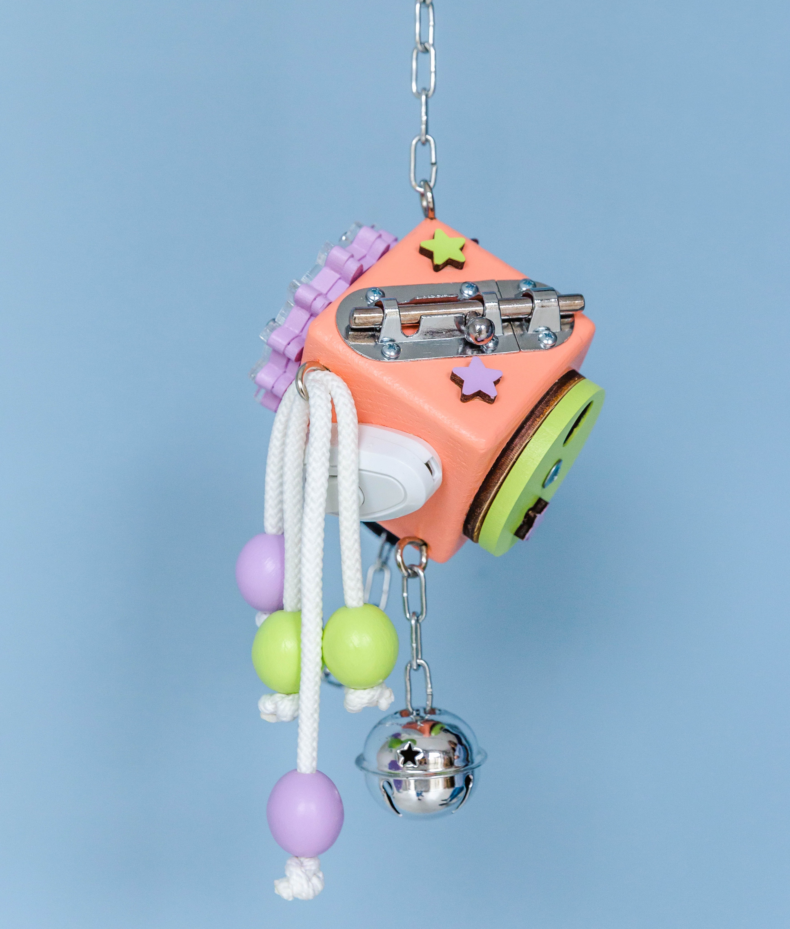 

Бизиборд BusyKids Бизикубик Розовый Миникуб 7х7см (KM24024)