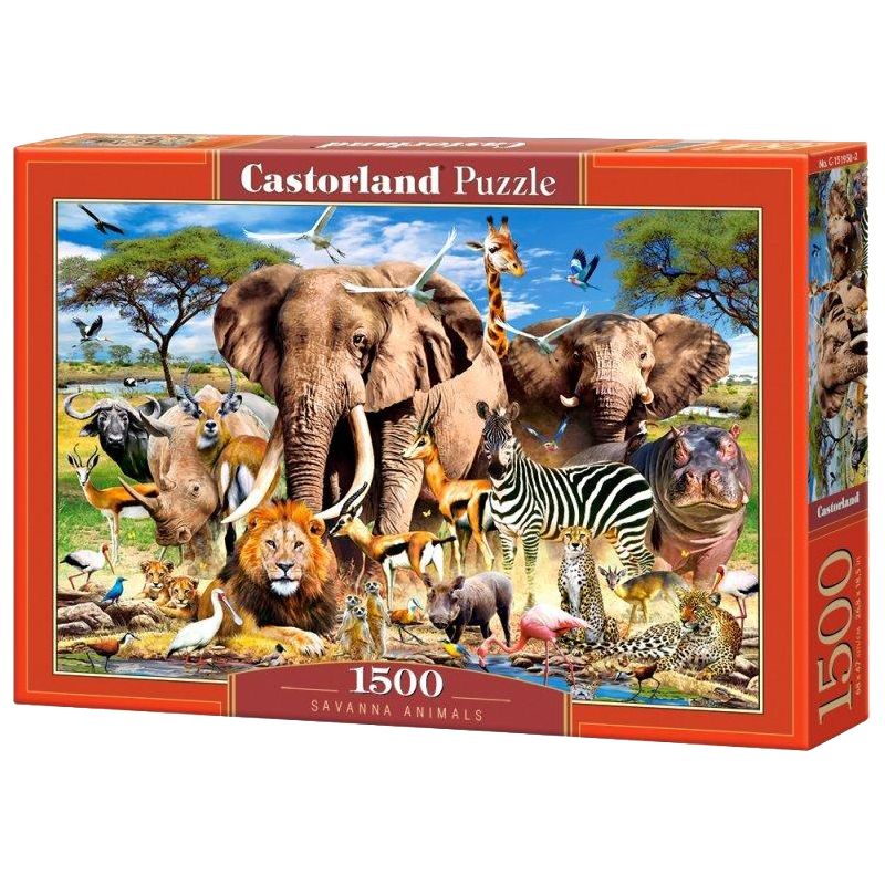 

Пазлы Животные Саванны 1500 элементов Castorland (C-151950) (176560)