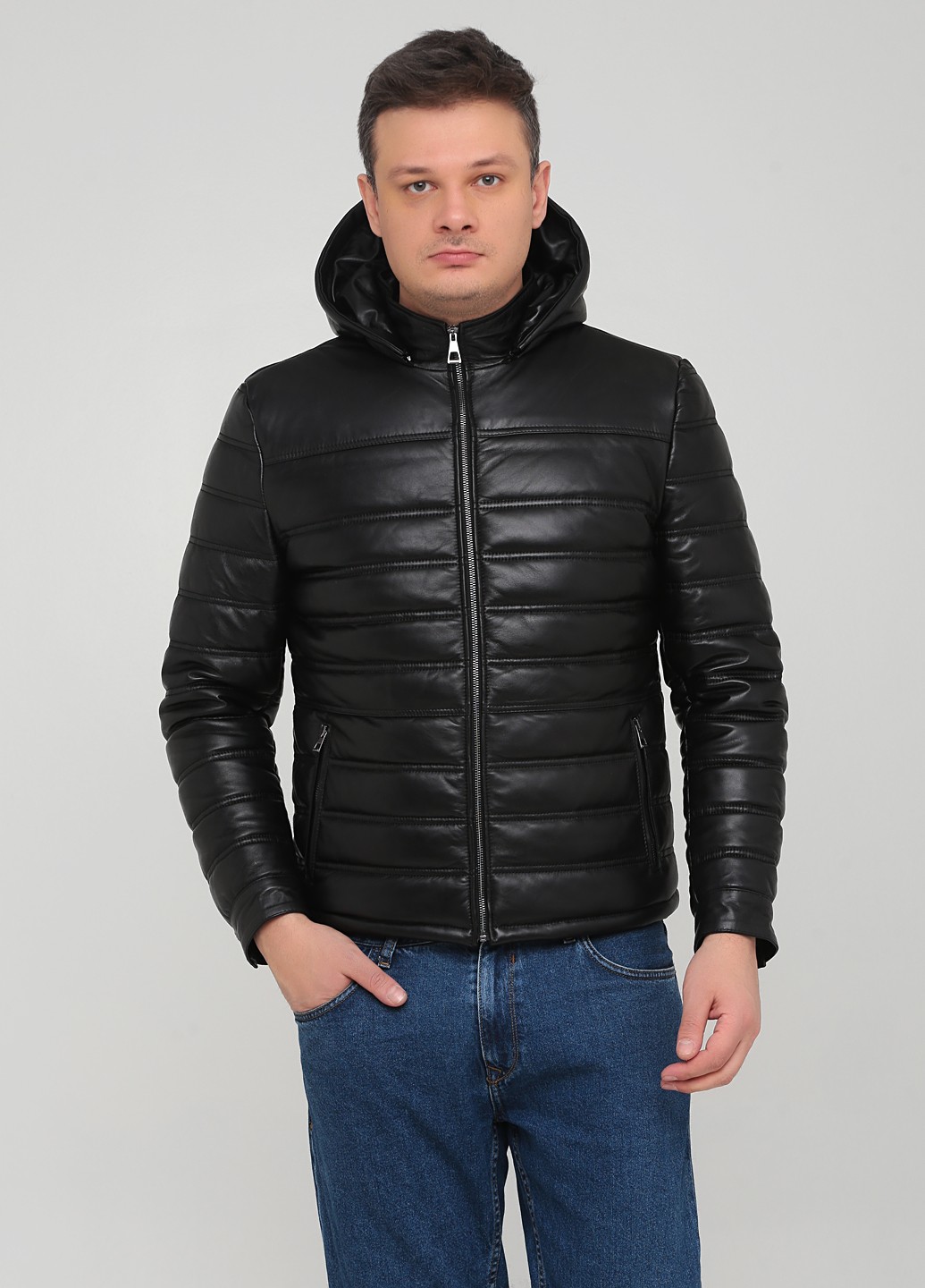

Зимняя куртка кожаная Leather Factory черная, Зимняя куртка кожаная Leather Factory черная 5XL