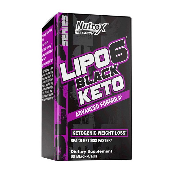 

Жиросжигатель Nutrex Lipo 6 Black Keto advanced formula 60 капсул