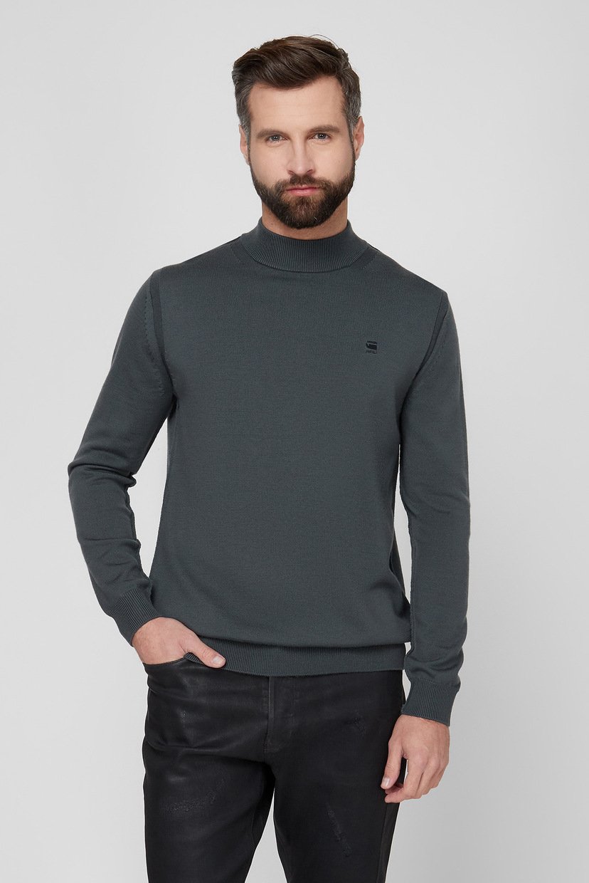 

Мужской темно-серый шерстяной гольф Premium G-Star RAW  D17923,B692, Мужской темно-серый шерстяной гольф Premium G-Star RAW L D17923,B692
