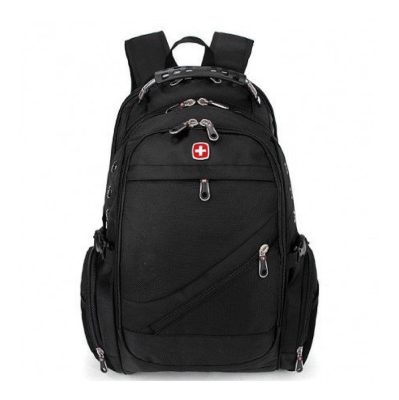 

Рюкзак FlyBat Bag 8810 отделения для ноутбука и зарядка смартфона Чёрный