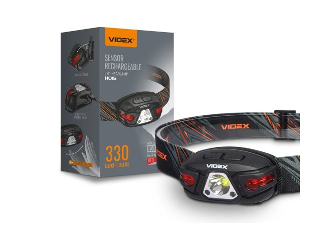 

Налобный светодиодный фонарик VIDEX VLF-H015 330Lm 5000K