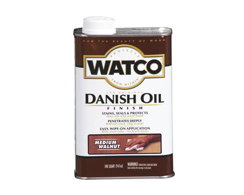 

Масло "датское" WATCO DANISH OIL для мебели и древесины классический орех (Medium walnut) 0,947л