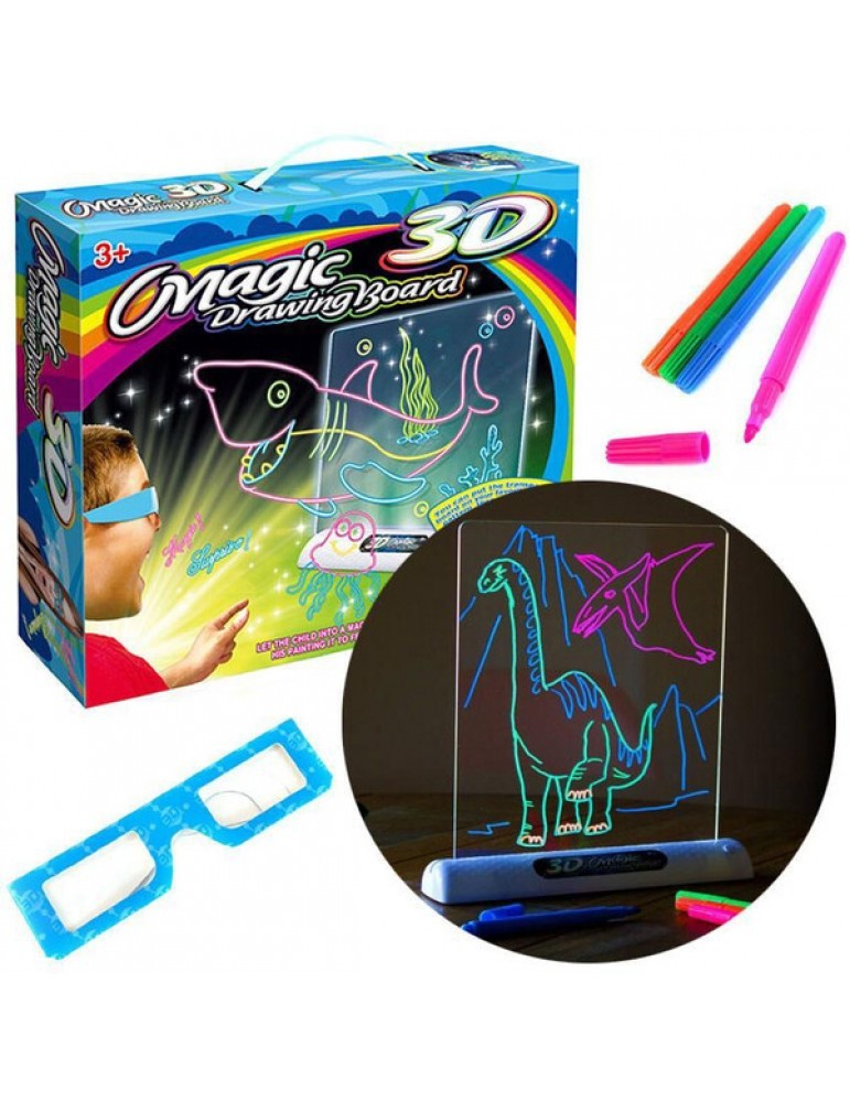 

Детская Волшебная 3D доска для рисования “Magic Drawing Board” с 3D очками