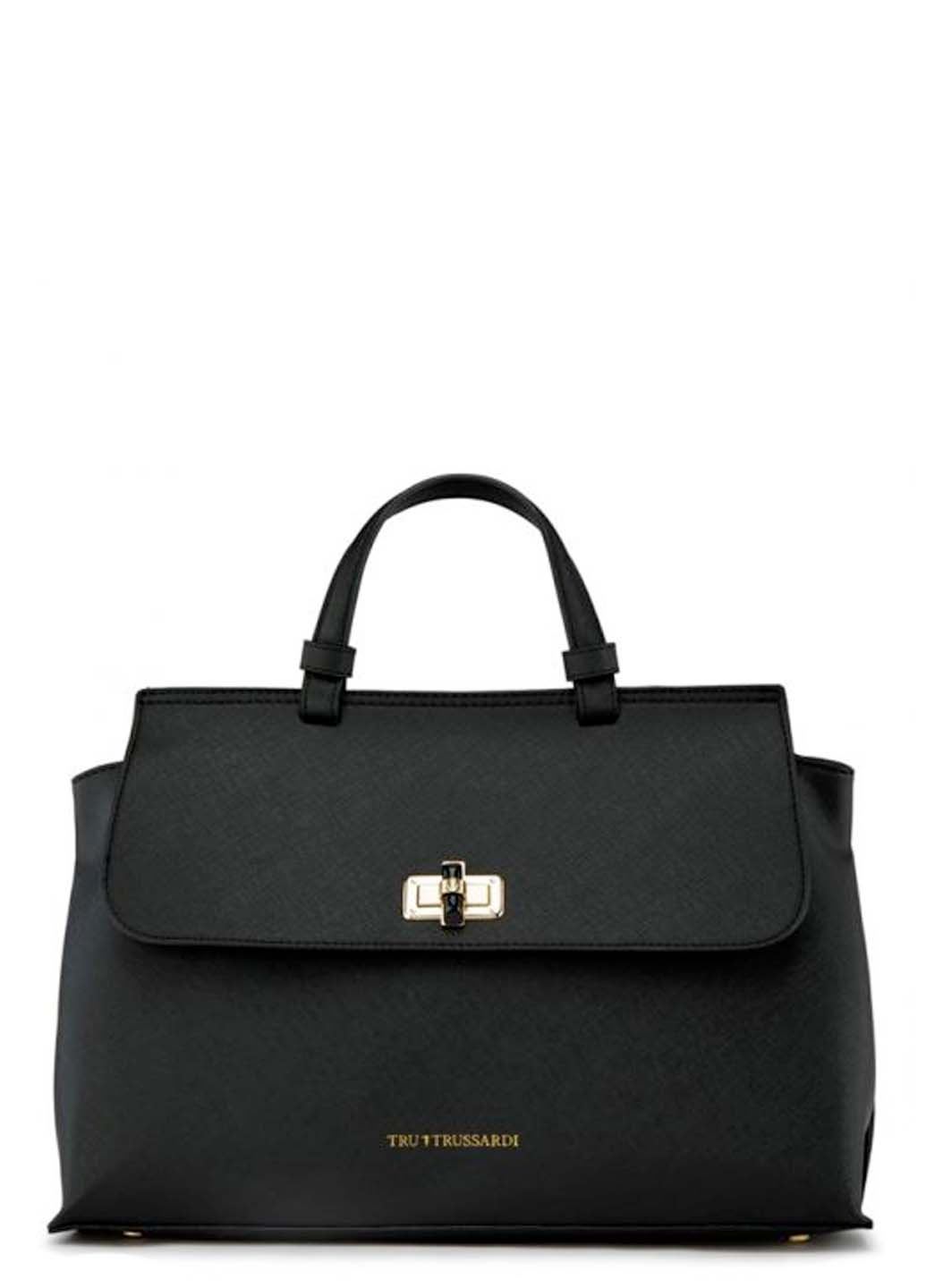 

Кожанная сумка Trussardi черный Tr001372