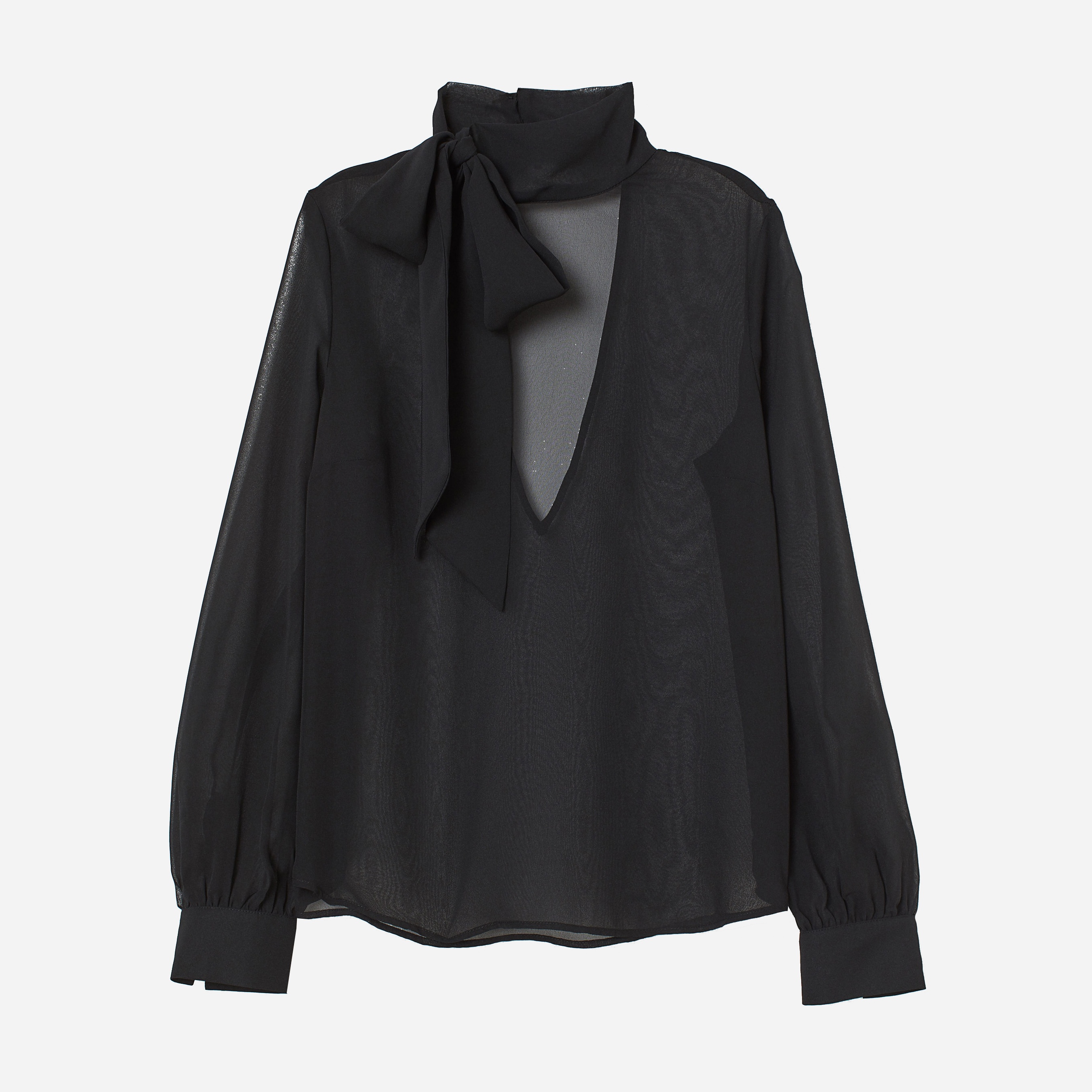 

Блузка H&M 04-0802159-021  Черная (СА2000001464038, Блузка H&M 04-0802159-021 40 Черная (СА2000001464038)