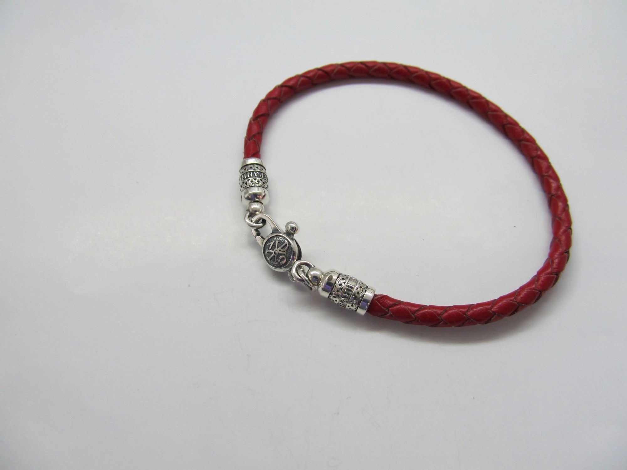 

Браслет из серебра 925° и плетеной кожи на руку SilverArtisan 1.71110 размер 19.5