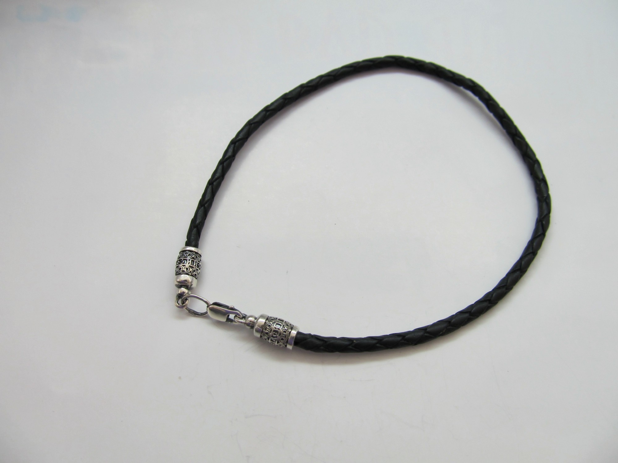

Браслет из серебра 925° и плетеной кожи на руку SilverArtisan 1.71151 размер 17.5