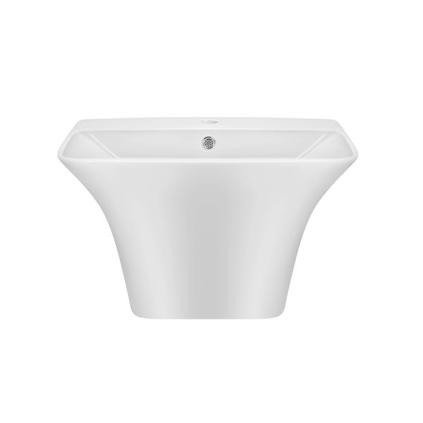 

Раковина підвісна моноблок Qtap Crow 600х430х385 White з донним клапаном QT0511G835W