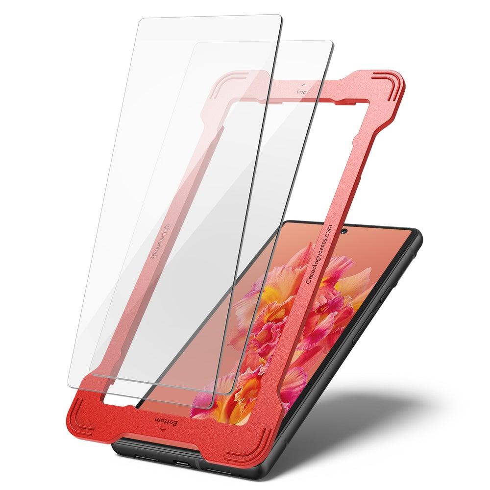 

Защитное стекло Caseology Snap Fit 2-Pack Tempered Glass для Google Pixel 6 Clear