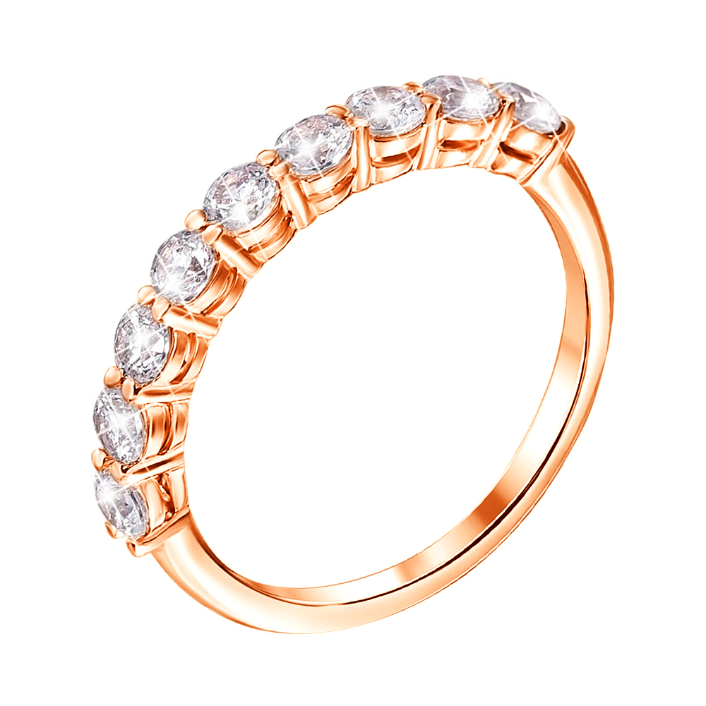 

Кольцо из красного золота с фианитом S Zirconia 000122277 17 размера