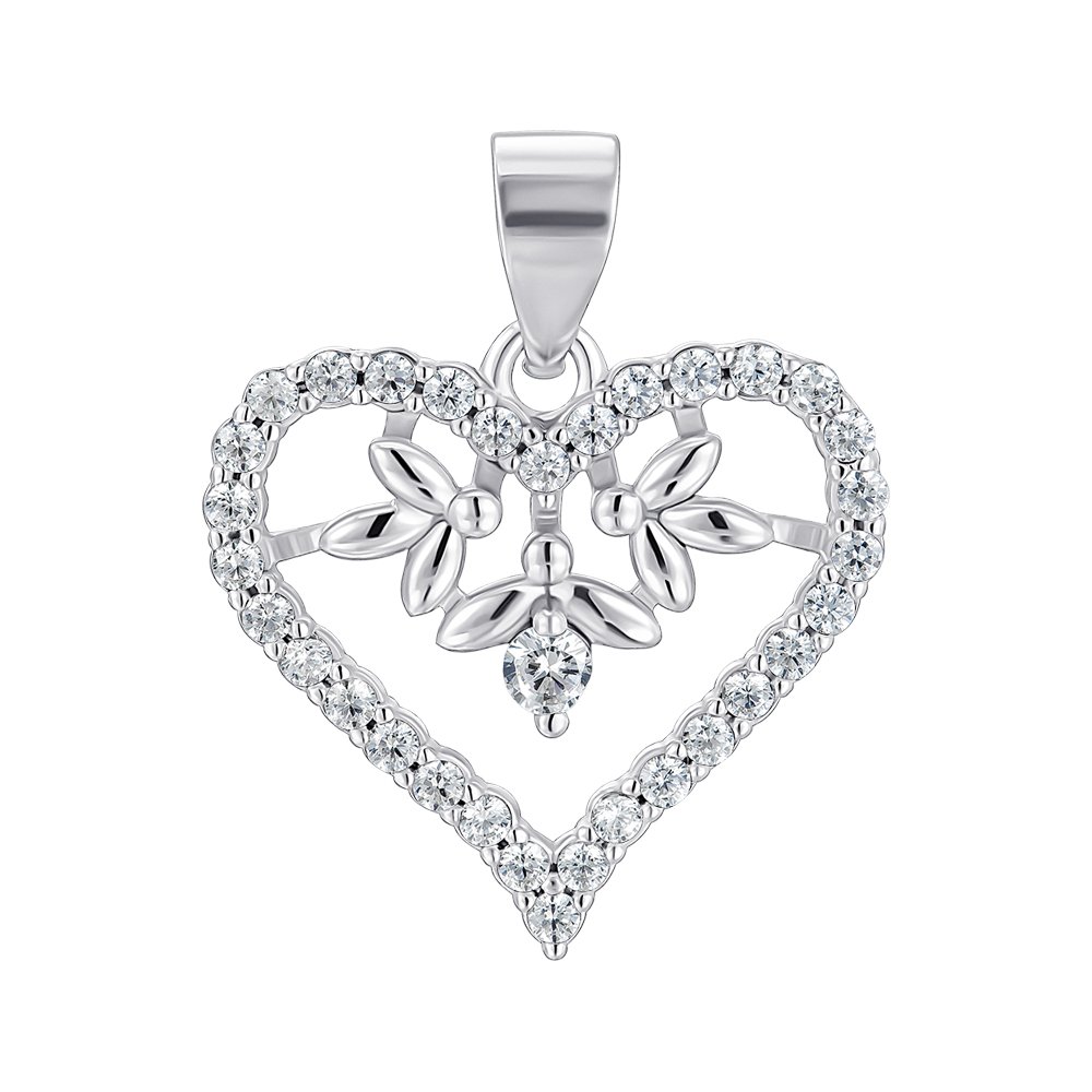 

Серебряный подвес с фианитами 000151515