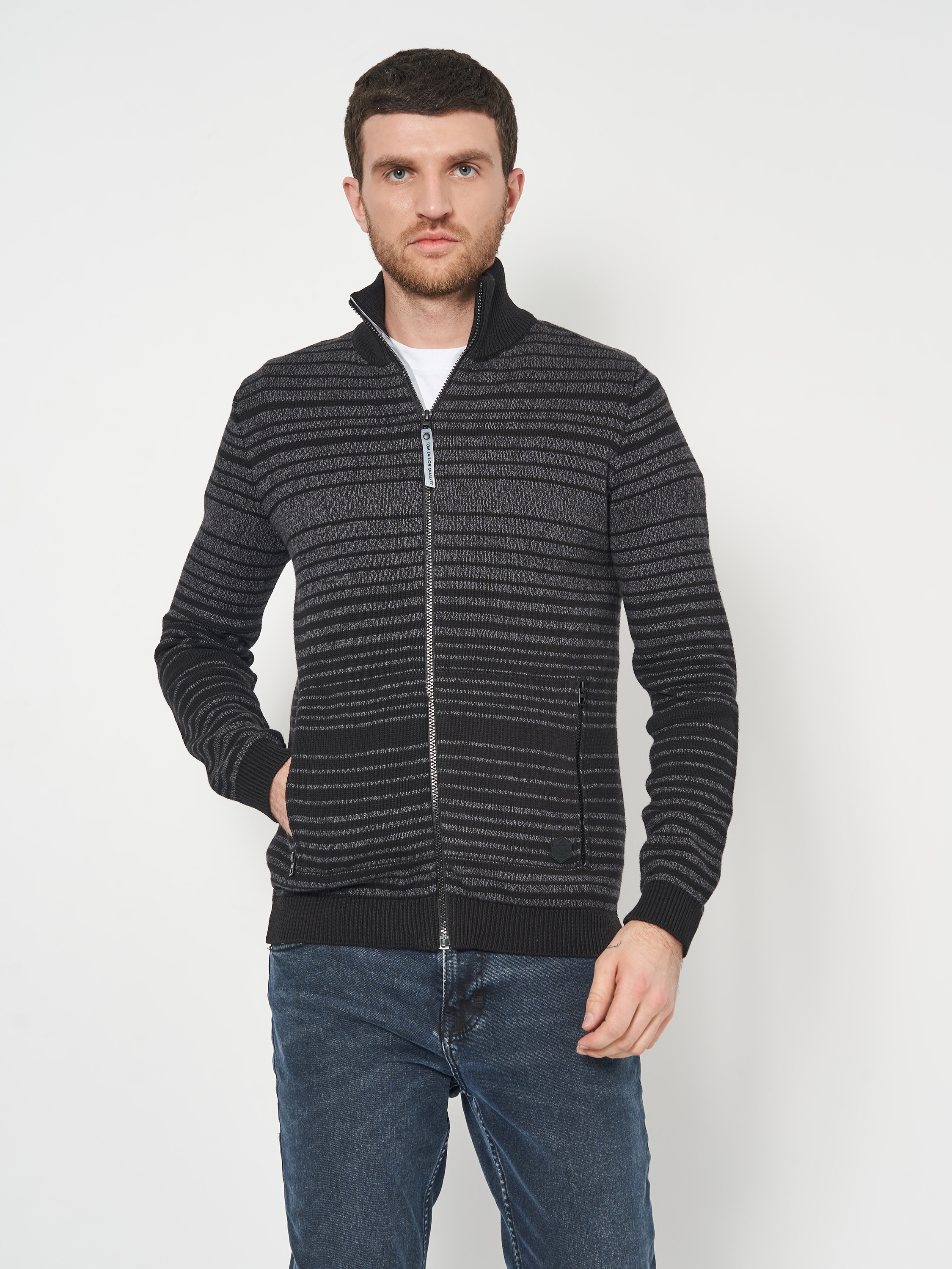 

Кофта Tom Tailor tm03300059  Темно-серая, Кофта Tom Tailor tm03300059 L Темно-серая