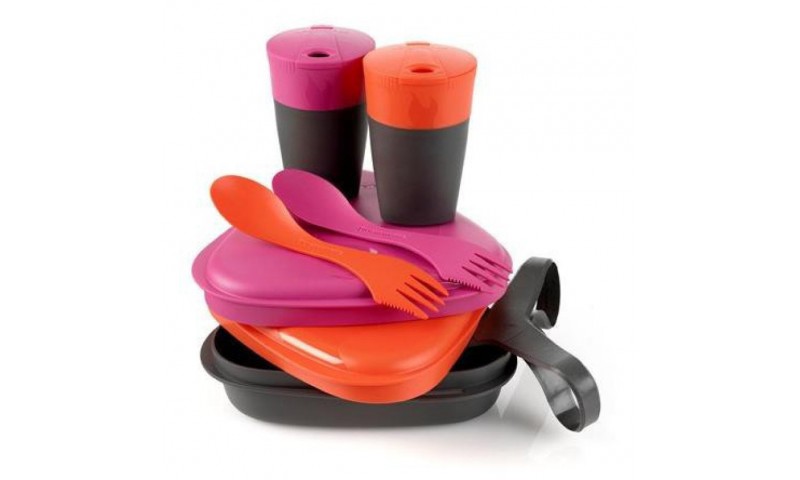 

Набор посуды Light My Fire Pack-n Eat Kit fuchsia/orange для двоих