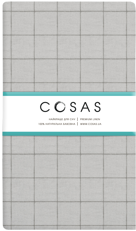 

Простынь на резинке Cosas Cell Ashgrey 160х200х20 см