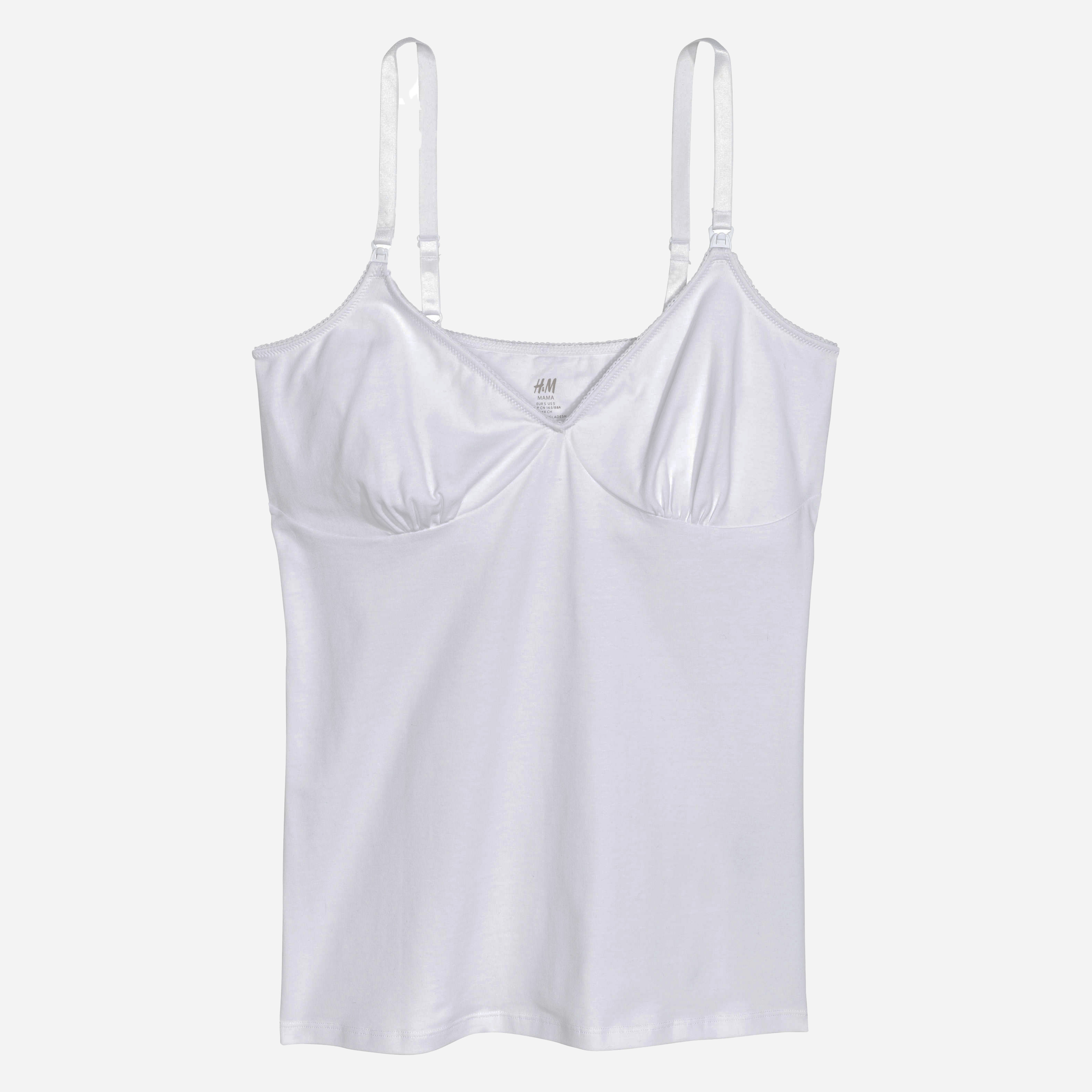 

Майка для беременных H&M XAZ117360ZFTF  Белая, Майка для беременных H&M XAZ117360ZFTF S Белая