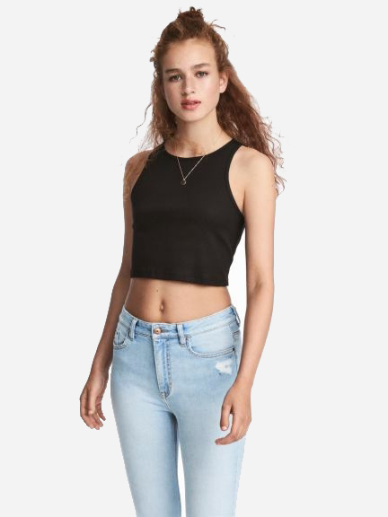 

Майка H&M 3hm06110191  Черная, Майка H&M 3hm06110191 L Черная