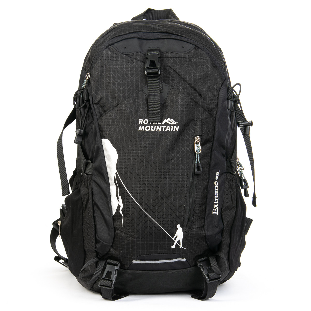 

Рюкзак туристический Royal Mountain на 40л 1646-20 black-grey